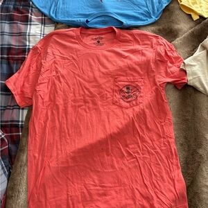 Coral Graphic Pocket Tee